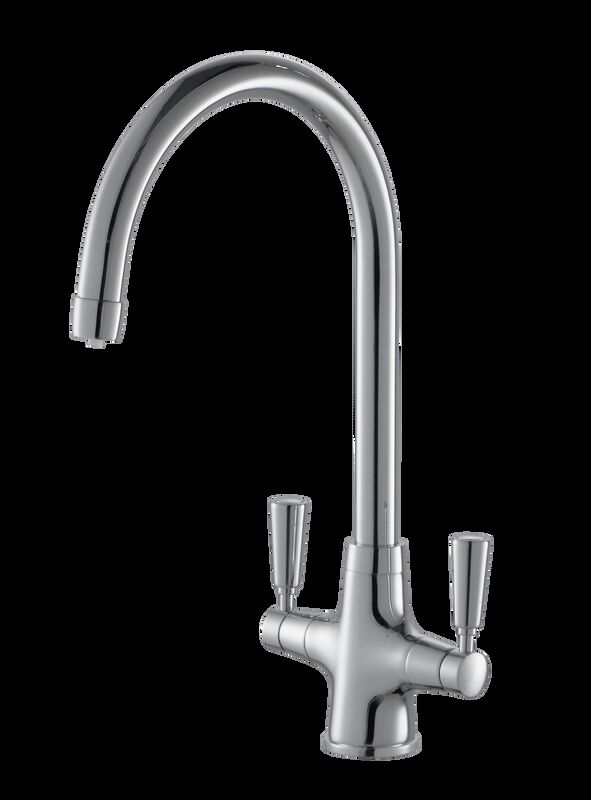 Double Handle Kitchen Mixer Faucet Made of Brass Material T93016A
